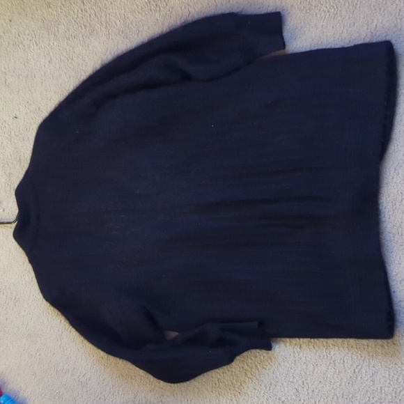 Talk of the Walk Atlantic City Black Angora Fur Long Coat/ Cardigan with Pockets - Picture 6 of 8